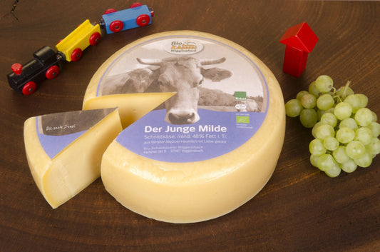 Der Junge Milde Bio-Schnittkäse aus Allgäuer Bio-Heumilch mit mild-cremigem Aroma