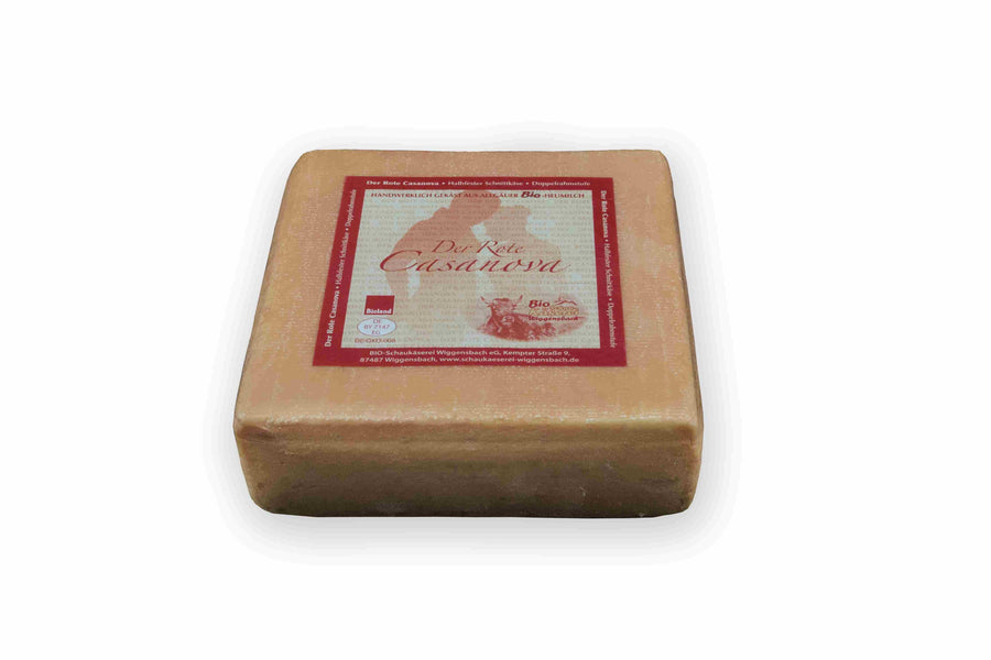Roter Casanova Bio-halbfester Schnittkäse aus Allgäuer Bio-Heumilch mit Bio-Rahm