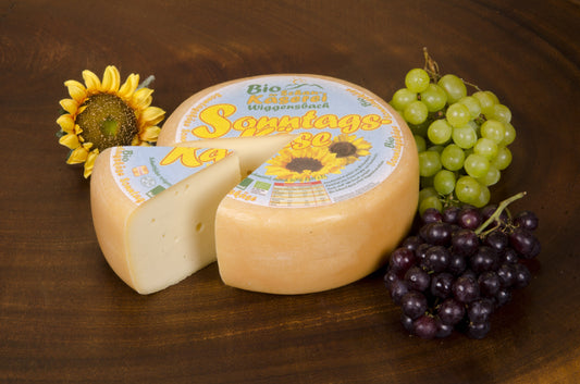 Sonntagskäse Bio-Schnittkäse aus Allgäuer Bio-Heumilch mit mild-würzigem Aroma