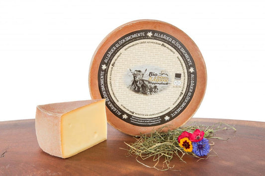 Allgäuer Glücksmomente d’ Kräftige Bio-Hartkäse aus Allgäuer Bio-Heumilch mit kräftigem Aroma